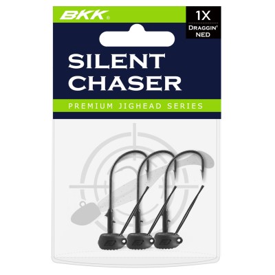 BKK Silent Chaser-Draggin' NED Weedless Ned Rig Haken 3Stück - Gr.1/0 - 5,31g