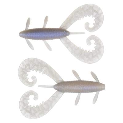 Reins G-Tail Twin Grub 3 - Natural Pro Blue - 6 Stück