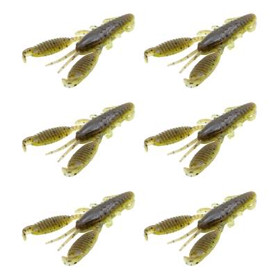 Reins Ring Craw 3 - Green Pumpkin Chart Melon - 6 Stück