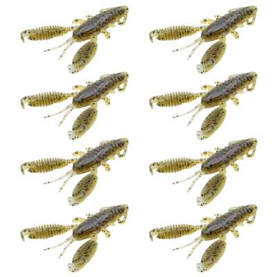 Reins Ring Craw 2.5 - Smoke Mustard - 8 Stück