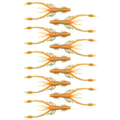 Reins Ring Shrimp Creaturebait 2" - Strike Orange - 9 Stück