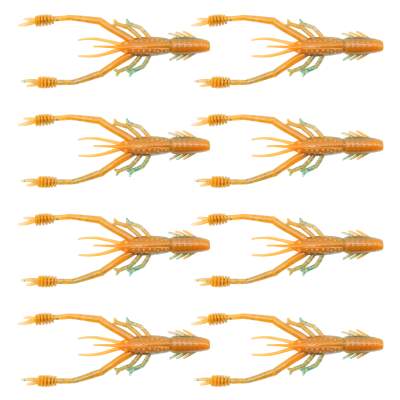 Reins Ring Shrimp Creaturebait 3 - Strike Orange - 8 Stück