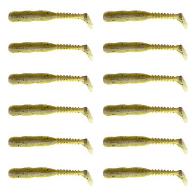Reins Rockvibe Shad 3 - Green Pumpkin Chart Melon - 12 Stück