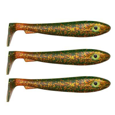 Svartzonker Sweden McRubber BigBass - Gummifische 12.5cm - Motoroil - 21g - 3 Stück