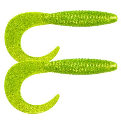 Svartzonker Sweden Big Tail Grub Twister 33,0cm 2er Pack C1 Chatreuse Glitter, C1 Chatreuse Glitter
