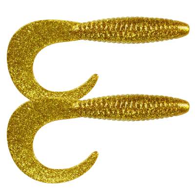 Svartzonker Sweden Big Tail Grub Twister 33,0cm 2er Pack C2 Gold Glitter C2 Gold Glitter