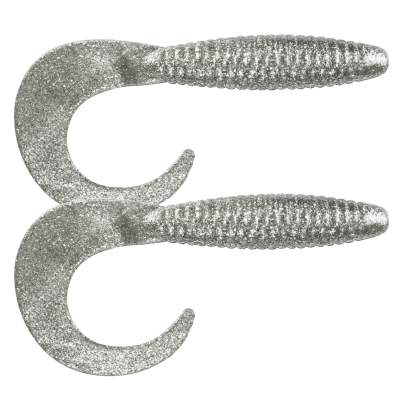 Svartzonker Sweden Big Tail Grub Twister 33,0cm Twistergummifisch 78g - 2 Stück - Silver Glitter C6