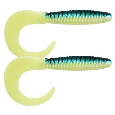 Svartzonker Sweden Big Tail Grub Twister 33,0cm 2er Pack C13 Fluo Glow Mackerel, C13 Fluo Glow Mackerel