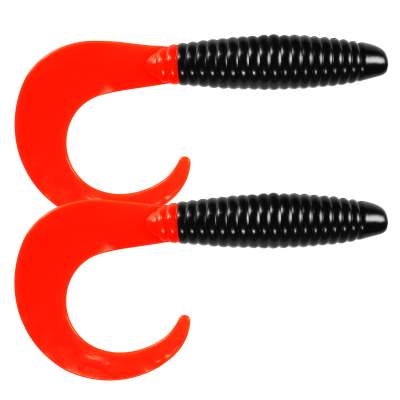 Svartzonker Sweden Big Tail Grub Twister 33,0cm 2er Pack C15 Black Red Tail, C15 Black Red Tail