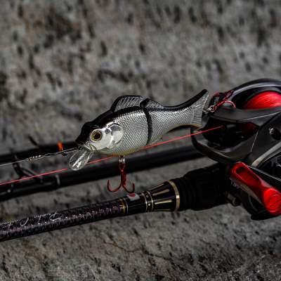 Roy Fishers Roachswimmer Swimbait 7,5cm - 15g - Black Silver Orange Belly