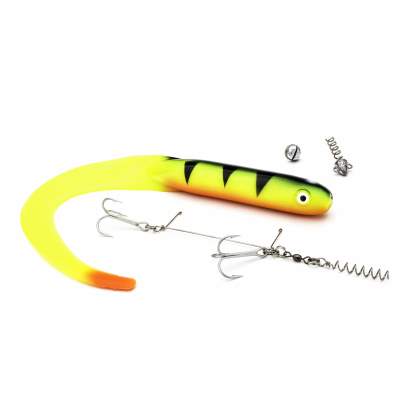 Svartzonker Sweden McSnake Kit 37cm - Twistergummifisch 110g - Fire Tiger C3
