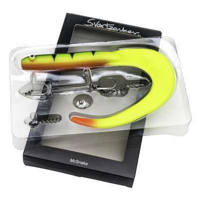 Svartzonker Sweden McSnake Kit 37cm - Twistergummifisch 110g - Fire Tiger C3