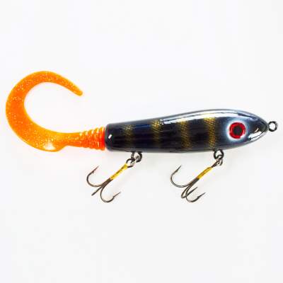 Svartzonker Sweden McTail V2 Tailbait slow sink C8 Black and Gold