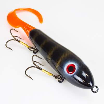 Svartzonker Sweden McTail V2 Tailbait slow sink C8 Black and Gold, Svartzonker McTail V2 Tailbait slow sink C8 Black and Gold