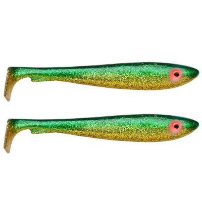 Svartzonker Sweden McRubber Shad 29cm, 112g - 2 Stück - Golden green C5