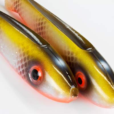 Svartzonker Sweden McRubber Shad 29cm Gummishad 112g - 2 Stück - Tiger Walleye C15