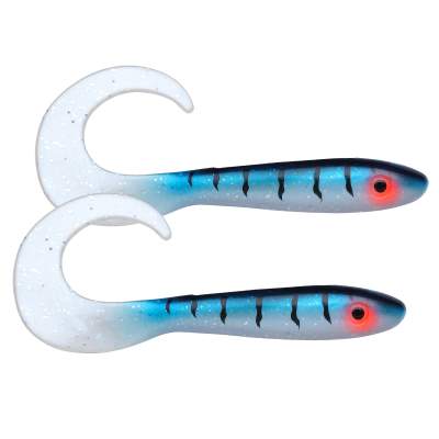 Svartzonker Sweden McRubber Tail Twister 34cm Twister Gummifische 96g - 2 Stück - UV Pearl Makrill C16