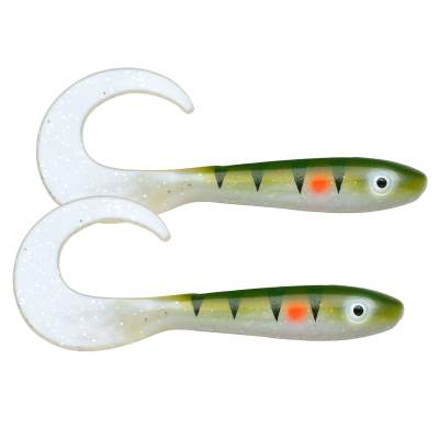 Svartzonker Sweden McRubber Tail Twister 34cm, 96g - 2 Stück - UV Perch C17