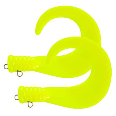 Svartzonker Sweden BigTail ready rigged Doppelpack C11 Fluogul (Fluogelb)