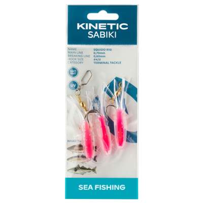 Kinetic Squido Rig, 115cm - Hot Pink - #4/0