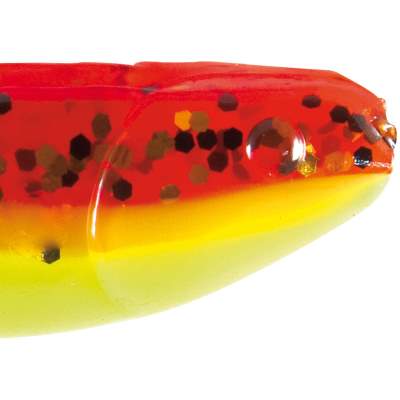 Relax Kopyto Classic Shad 2,5, 7,0cm, B110, - 7cm - Laminatfarbe fluogelb-olivbraun- glitter - 1Stück