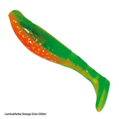 Relax Kopyto Classic 7 LOGG 7cm -  Laminatfarbe orange-grün-glitter - 5Stück