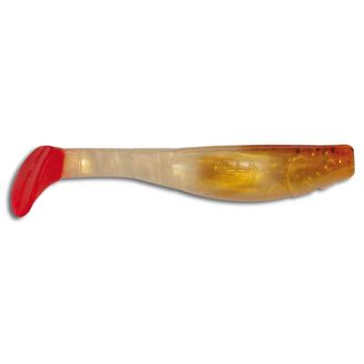 Relax Kopyto Classic Shad 4, 11,0cm, B23RT 6mm - 11cm - Spezialfarbe goldperl- motoroil- glitter- roter Schwanz - 1Stück