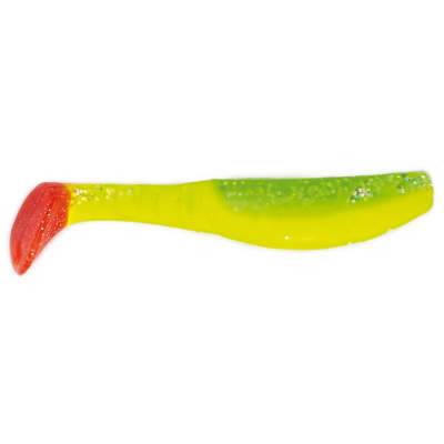 Relax Kopyto Classic Shad 4, 11,0cm, B34RT, - 6mm - 11cm - Spezialfarbe fluogelb- fluogrün- glitter- roterSchwanz - 1Stück