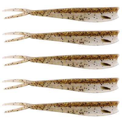 Westin Twin Teez 6 (153mm) No Action V Tail Shad Ruffle, 15,3cm - Striped Lime
