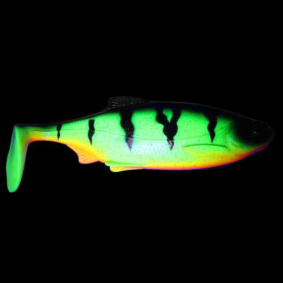 Westin Ricky the Roach Shadtail, 14cm - UV Fire Perch - 42g - 1Stück