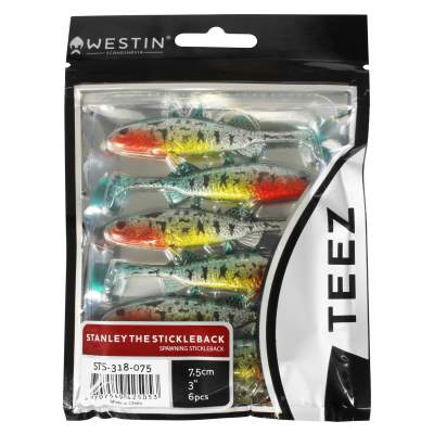 Westin Stanley the Stickleback, 7.5cm - Spawning Stickleback - 4g - 6 Stück