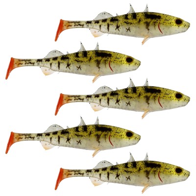 Westin Stanley the Stickleback - Gummifisch 9cm - Pearl Stickleback - 5 Stück