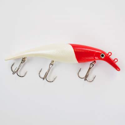 Roy Fishers Beasty Pike Wobbler, 14,0cm, 28,0g, Red Head, schwimmend Red Head - 14cm - 28g - 1Stück