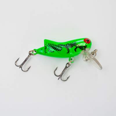 Roy Fishers Trout Hopper Wobbler, 4,5cm, 2,5g, Grüner Grashüpfer, schwimmend, Grüner Grashüpfer - 4,5cm - 2,5g - 1Stück