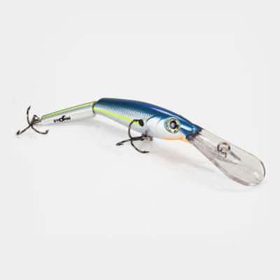 Storm Deep Jointed MinnowStick Wobbler 9cm Blue Steel Shad (595), - 9cm - Blue Steel Shad - 12g - 1Stück