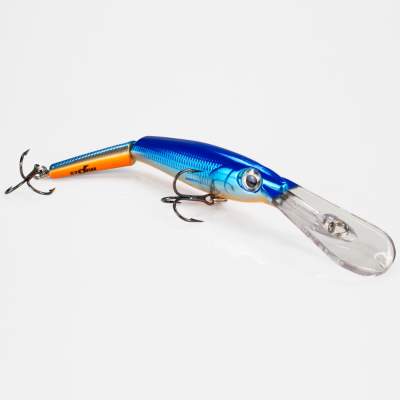 Storm Deep Jointed MinnowStick Wobbler 14cm Blue Chrome Orange (594), - 14cm - Blue Chrome Orange - 25g - 1Stück