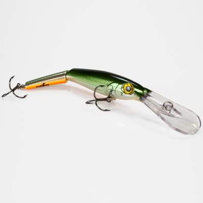 Storm Deep Jointed MinnowStick Wobbler 14cm Green Chrome Orange (600), - 14cm - Green Chrome Orange - 25g - 1Stück