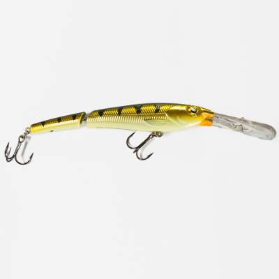 Storm Deep Jointed MinnowStick Wobbler 14cm Chrome Yellow Perch (601), - 14cm - Chrome Yellow Perch - 25g - 1Stück