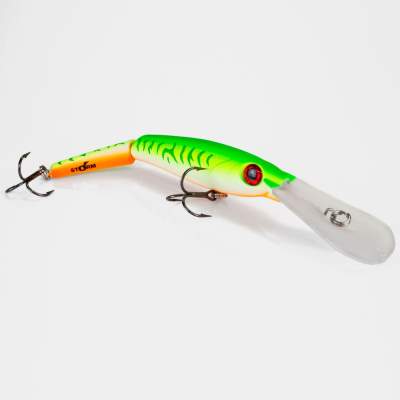 Storm Deep Jointed MinnowStick Wobbler 14cm Green Fire UV (651) 14cm - Green Fire UV - 25g - 1Stück
