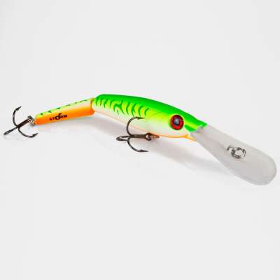 Storm Deep Jointed MinnowStick Wobbler 14cm Green Fire UV (651), - 14cm - Green Fire UV - 25g - 1Stück