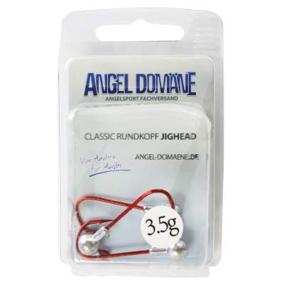 Angel Domäne Classic Rundkopf Jighead 3 Stück 3,5g - Jigköpfe Gr 1/0