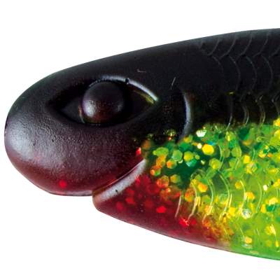 Relax Kopyto Diamond Shad 135 GGS 13,5cm - grün-glitter-schwarz - 3Stück