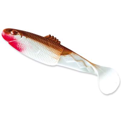 Relax Kopyto Diamond Shad 135 RWB 13,5cm - reinweiss-braun - 3Stück