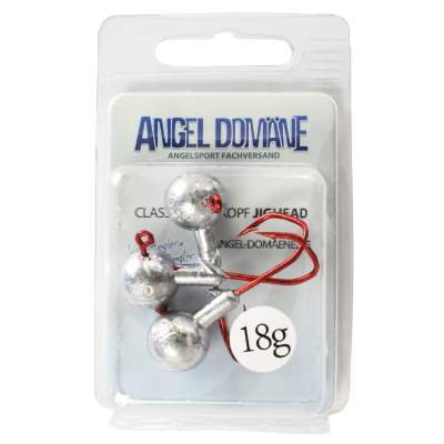 Angel Domäne Classic Rundkopf Jighead 3 Stück 18g Jigköpfe Gr 2/0