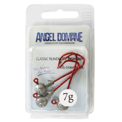 Angel Domäne Classic Rundkopf Jighead 3 Stück 7g Jigköpfe Gr 3/0