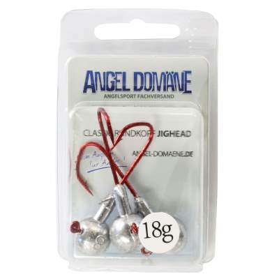 Angel Domäne Classic Rundkopf Jighead 3 Stück 18g, Gr 3/0