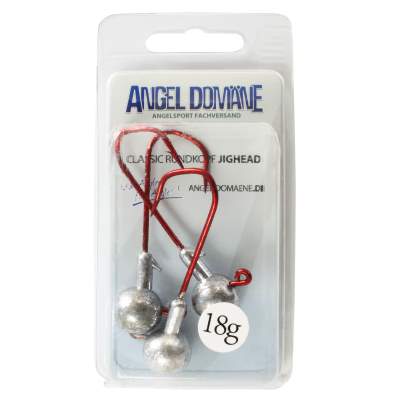 Angel Domäne Classic Rundkopf Jighead 3 Stück 18g Jigköpfe Gr 4/0