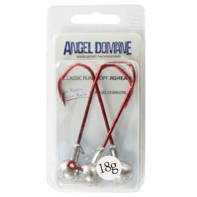 Angel Domäne Classic Rundkopf Jighead 3 Stück 18g Jigköpfe Gr 6/0