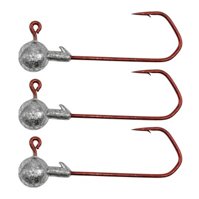 Team Deep Sea Meeresjighead "Red Hook" - Jigköpfe 18g - Gr 6/0 - 3 Stück