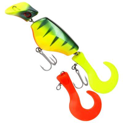 Headbanger Lures Headbanger Tail Wobbler floating 23,0cm Limited Hot UV Perch inkl. Ersatzschwanz